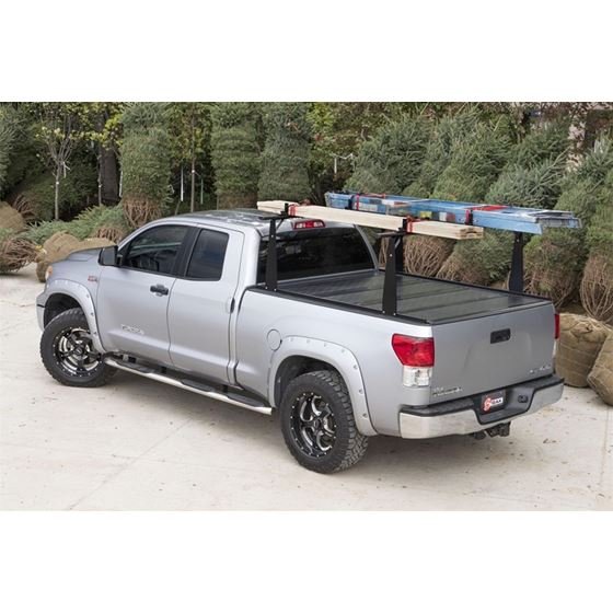 BAKFlip CS F1 tonneau cover folding position rack accessible