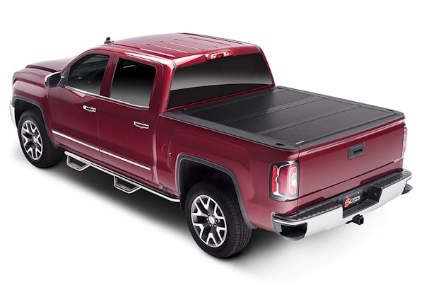 BAKFlip FiberMax hard folding cover installed RAM 1500 truck bed