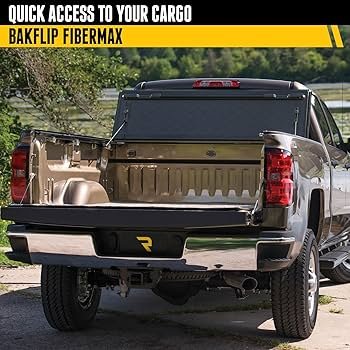 BAKFlip HD aluminum panels folded open showing truck bed access