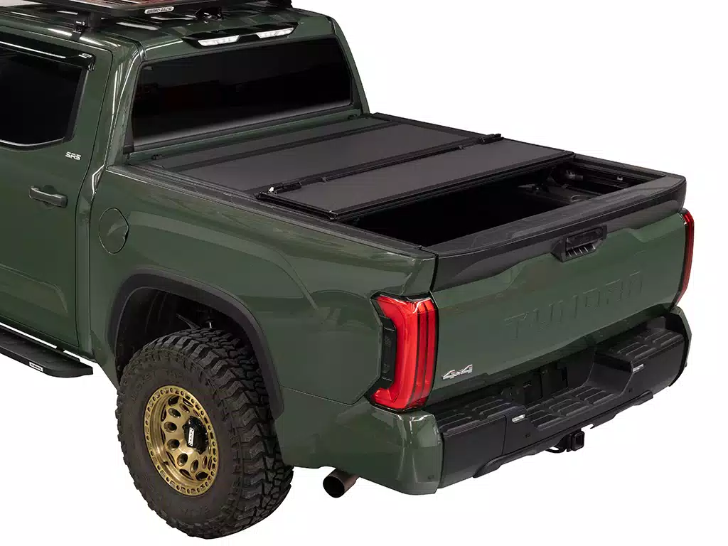 BAKFlip MX4 Toyota Tundra matte black aluminum folding tonneau cover