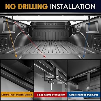 BAKFlip MX4 tonneau cover installation clamp system truck bed rails no drilling