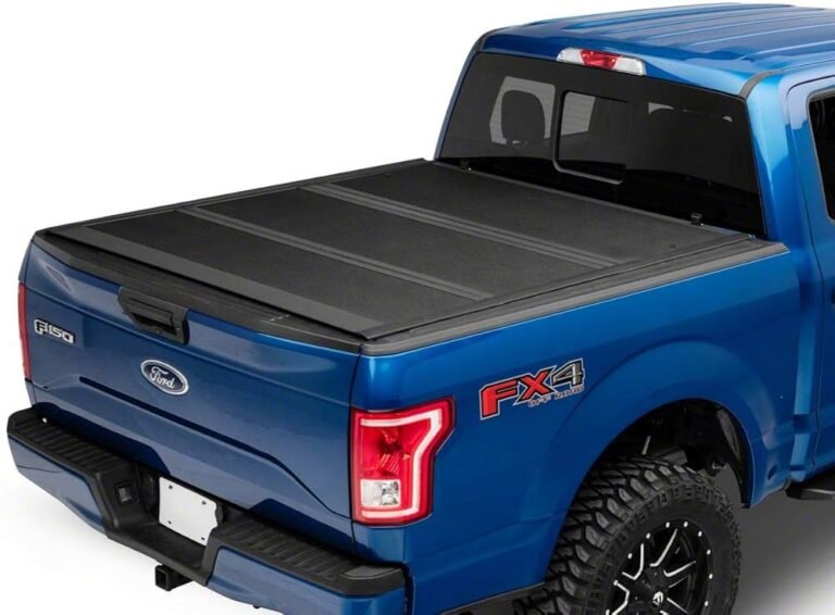 BAKFlip MX4 tonneau cover installed Ford F-150 truck bed aluminum folding panels professional