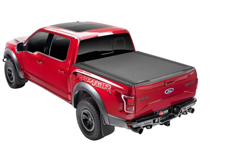 BAKFlip Revolver X4 rolling tonneau cover installed black Ford F-150